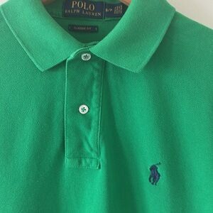 Polo Ralph Lauren Classic Fit Green with blue pony embroidered Size Smal…